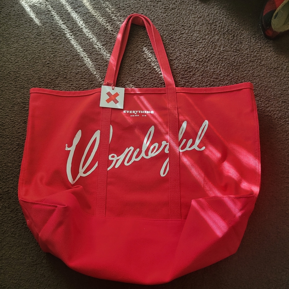 Red XL Tote Bag